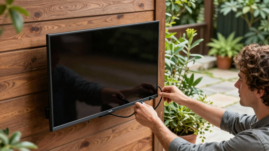 solar-powered outdoor TVs