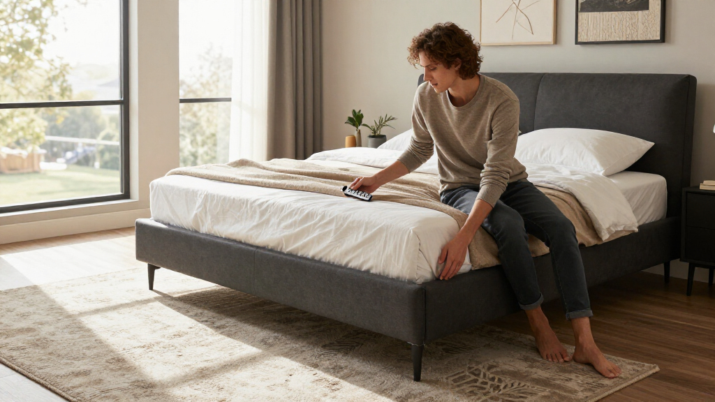 adjustable bed base split king