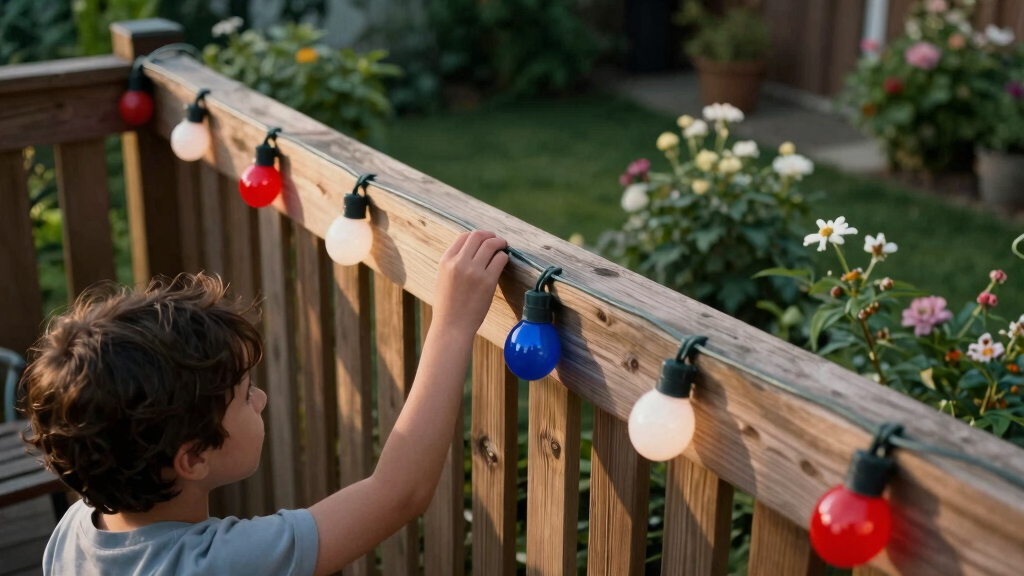 patriotic outdoor string lights