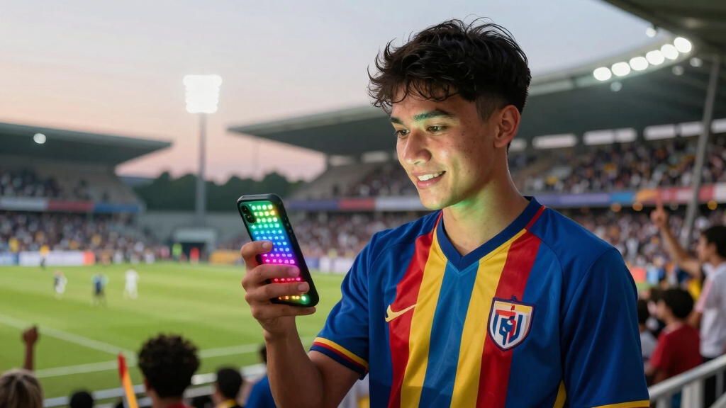 soccer fan LED light displays