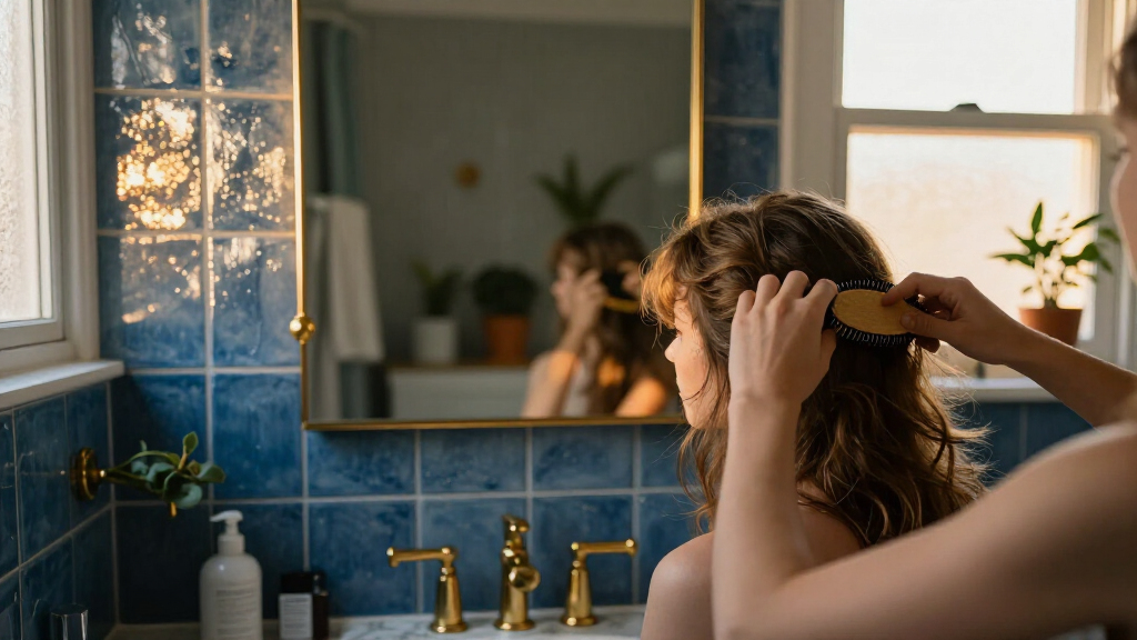 best blue and gold bathroom decor