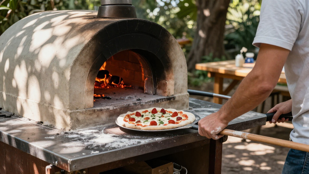 best wood fired pizza oven cart