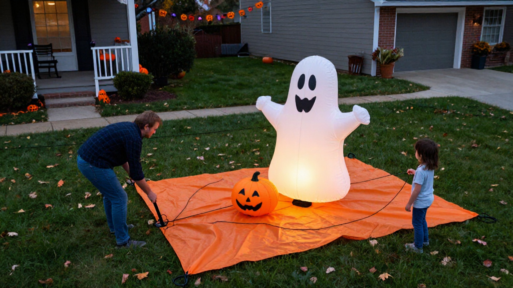 inflatable halloween yard decorations