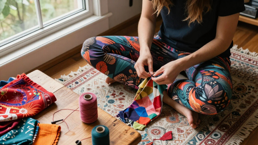 printed leggings boho