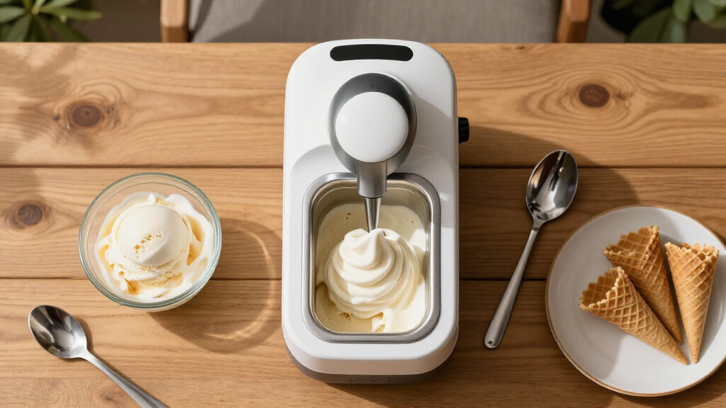 luxury soft serve ice cream machine