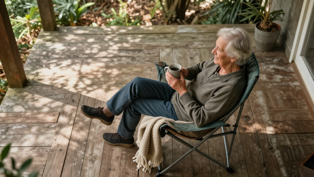 folding chair for elderly