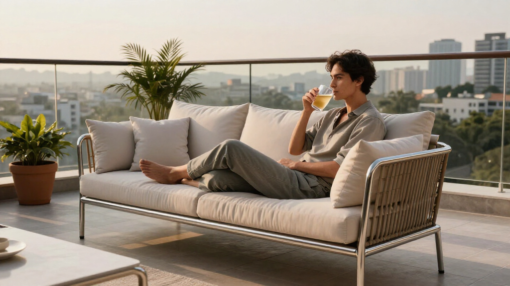 best premium balcony furniture set luxury