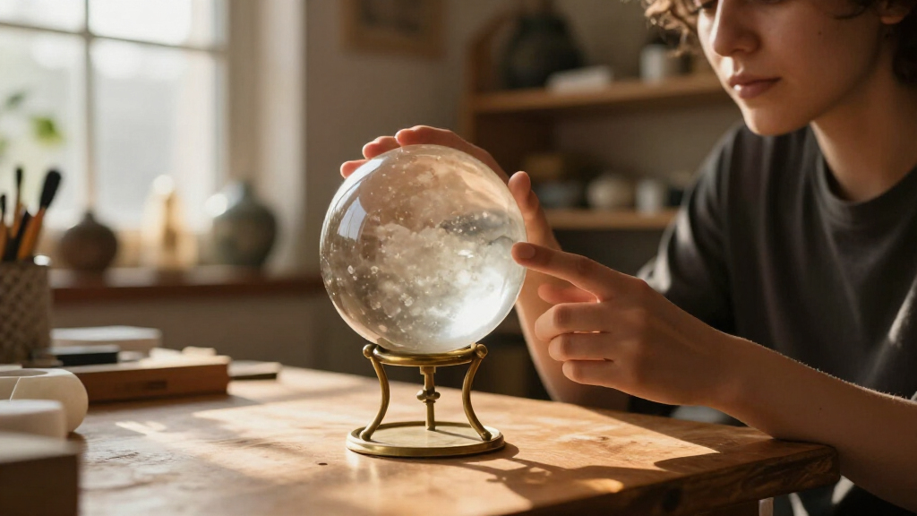 best large crystal ball 150mm with stand