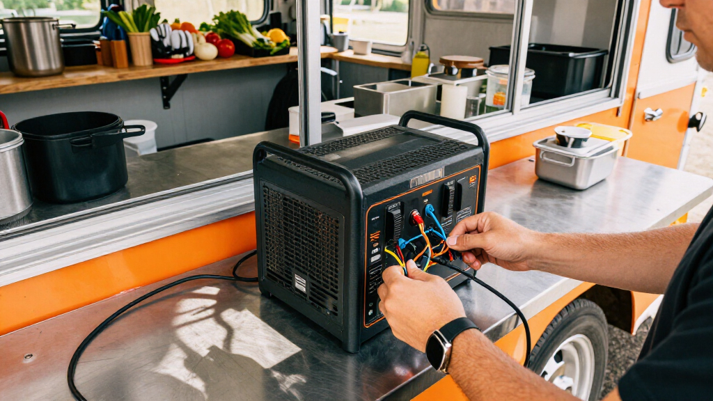 best portable battery generator for food trailer