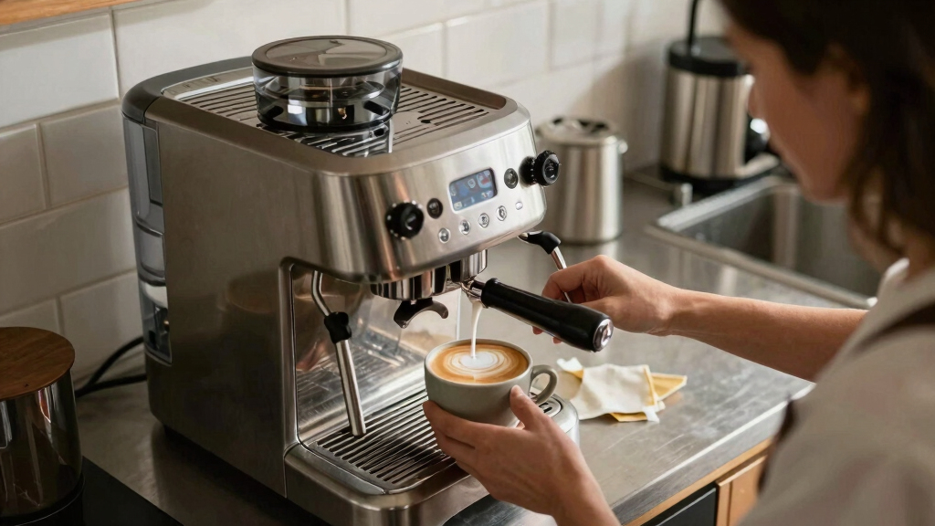 best compact dual boiler espresso machine for latte art
