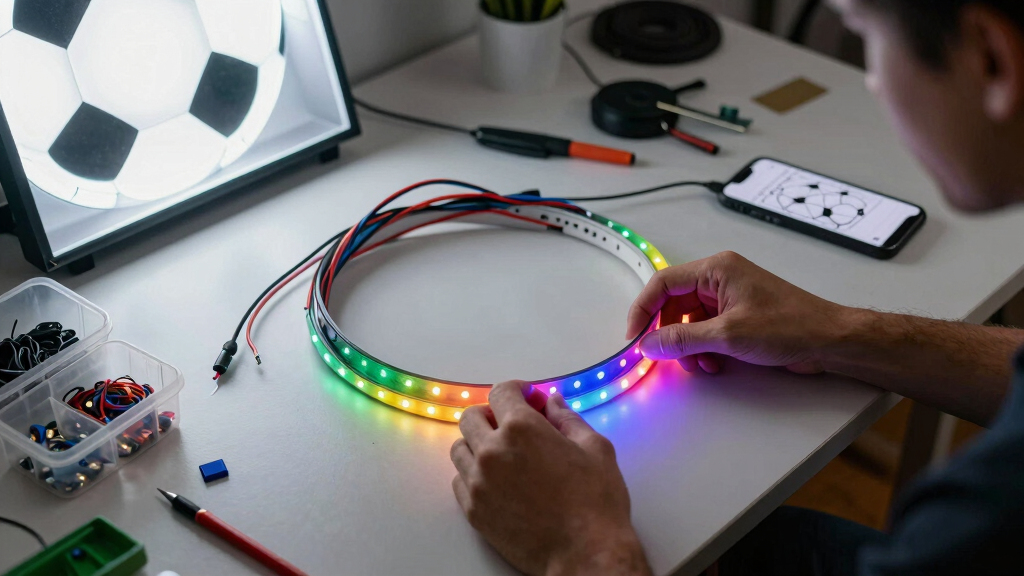 soccer fan LED light displays