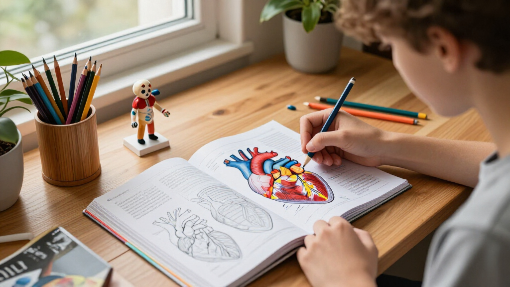 educational anatomy coloring books
