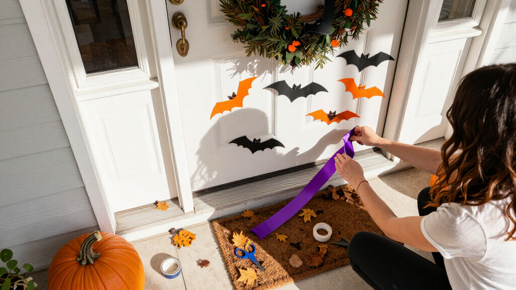 Halloween door decorations