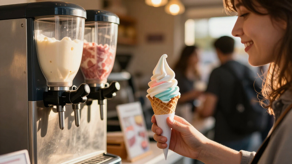 soft serve machines with dual flavor