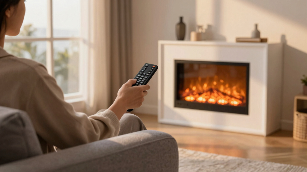 electric fireplaces with remote control