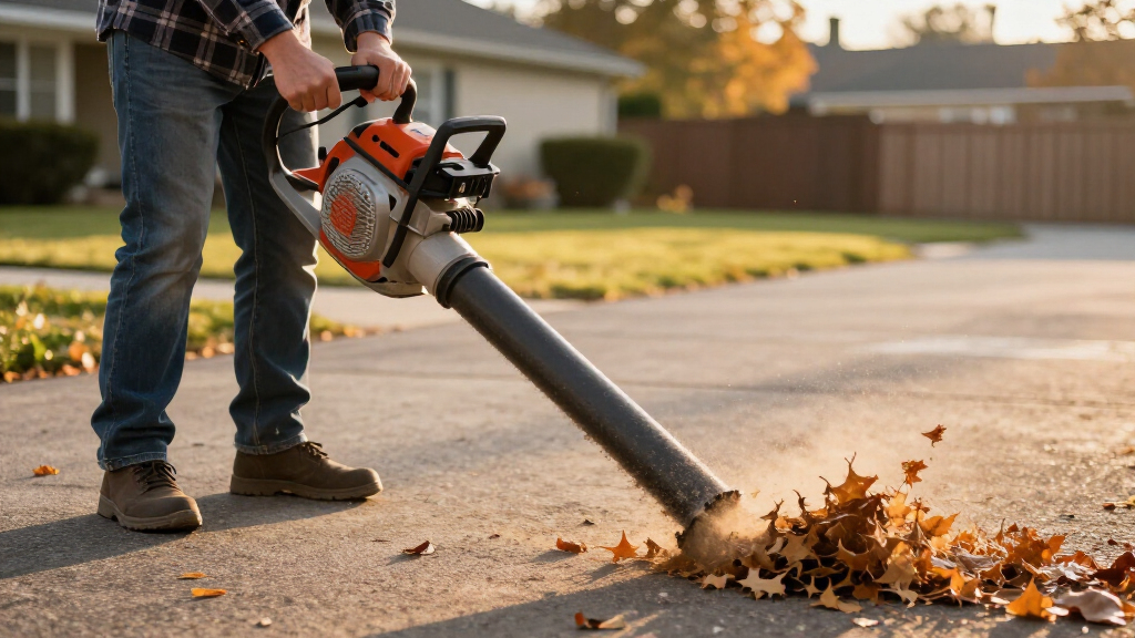 gas-powered leaf blowers
