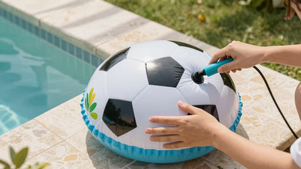 soccer-themed pool floats