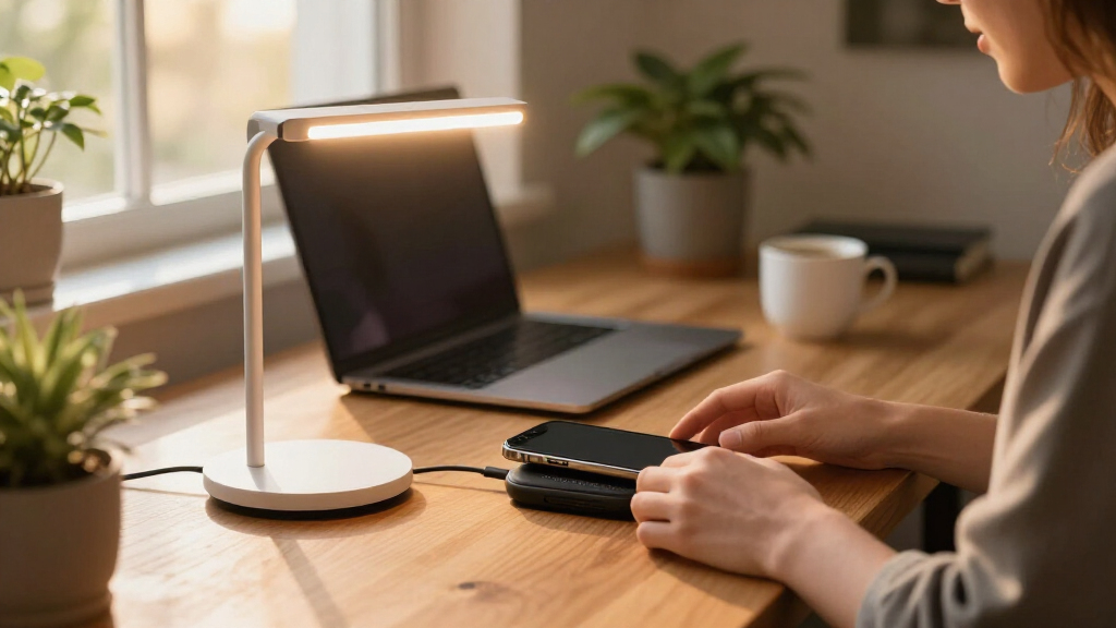 led desk lamp wireless charger