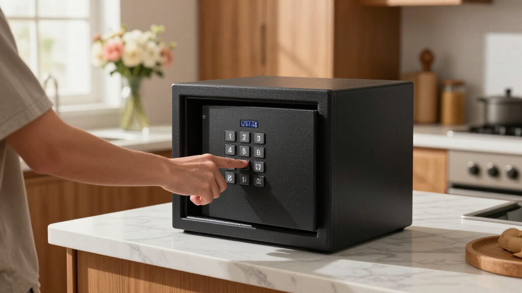 fireproof safe with digital keypad for home use
