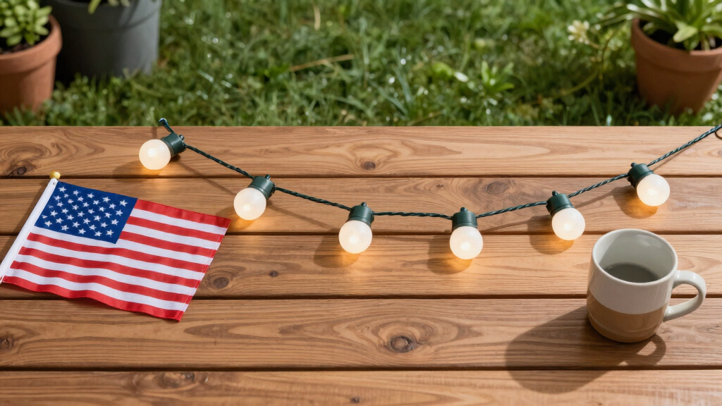 patriotic outdoor string lights
