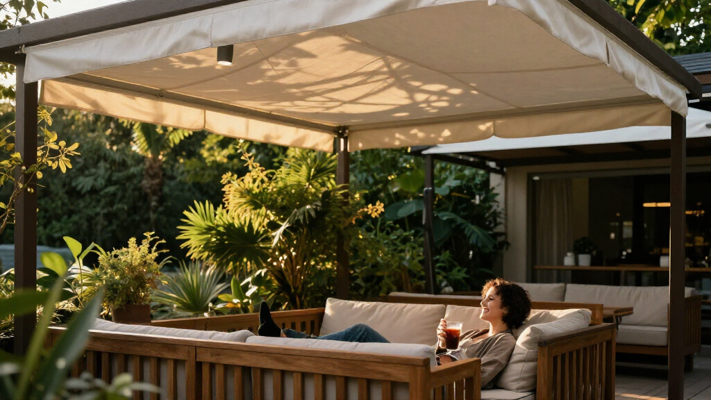 best pergolas with retractable canopies