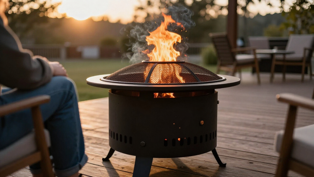 portable fire pit smokeless
