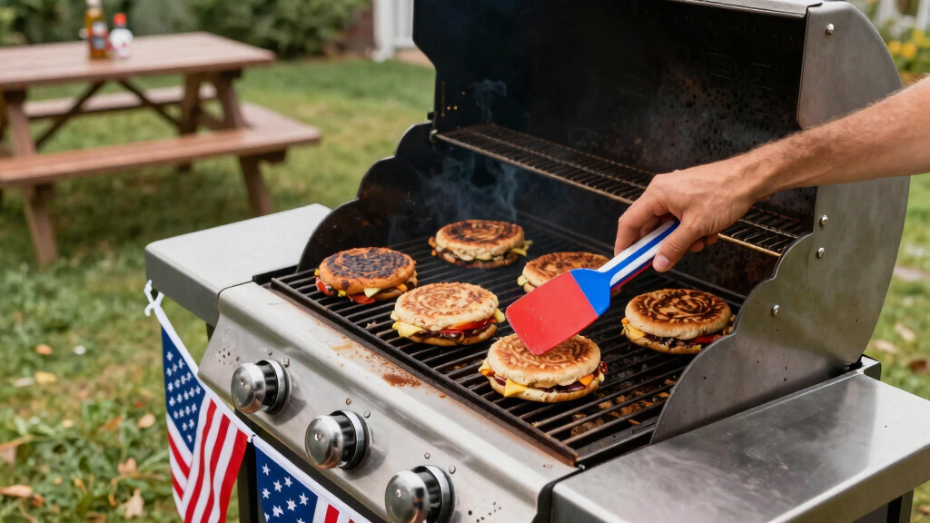 patriotic BBQ tool sets