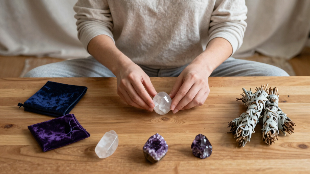 crystal healing meditation kits