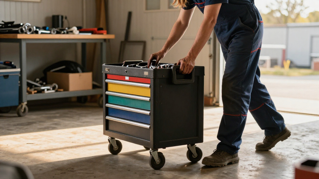 professional mechanic tool boxes with heavy duty casters