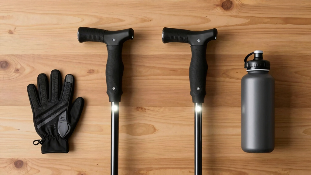 ergonomic walking canes with LED lights
