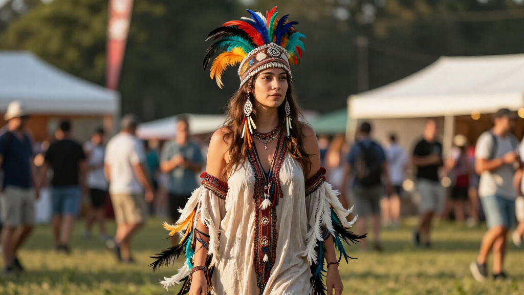 best feathered festival outfits