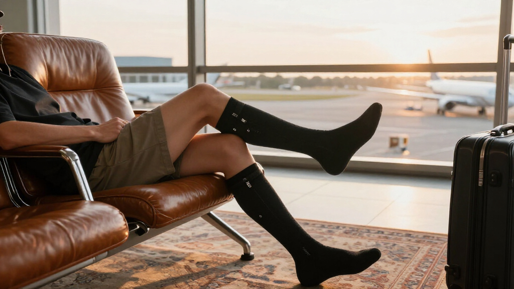 luxury compression socks travel