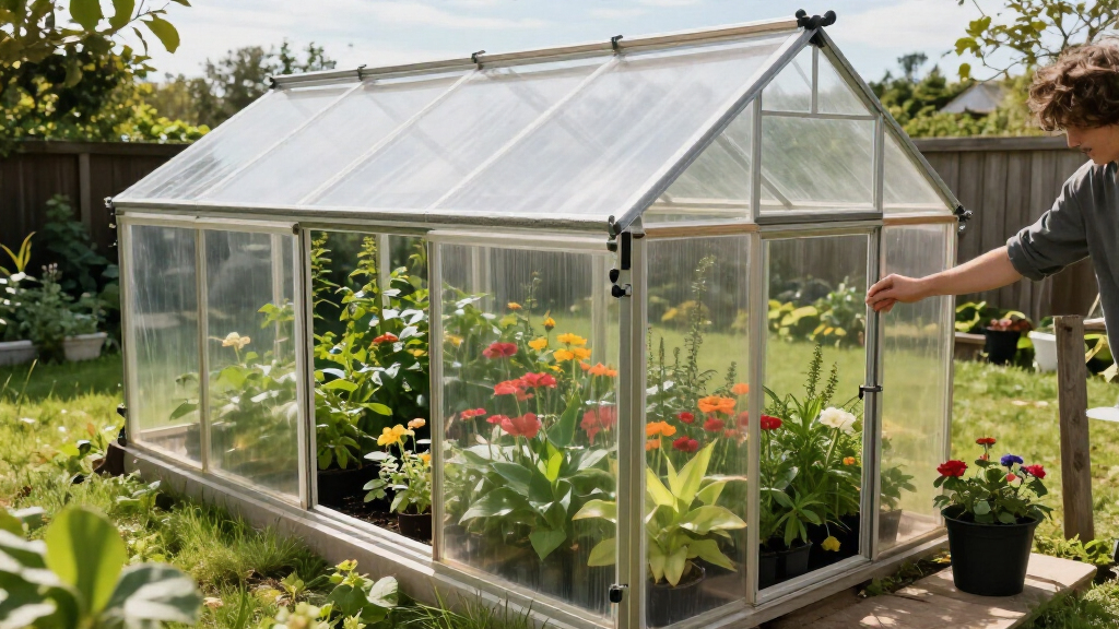polycarbonate greenhouse kits 6x8 to 8x12