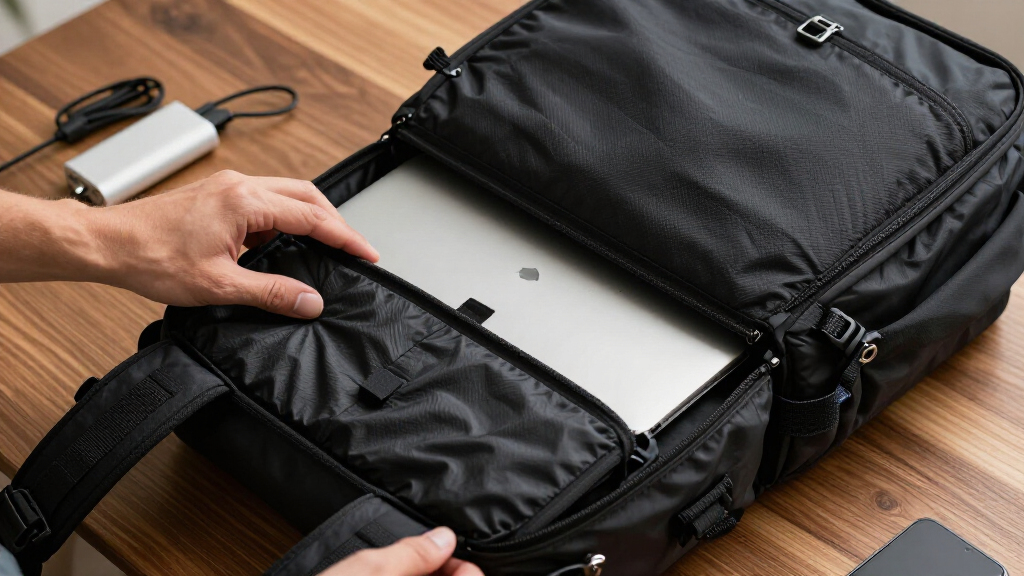 compact travel backpacks with laptop compartment