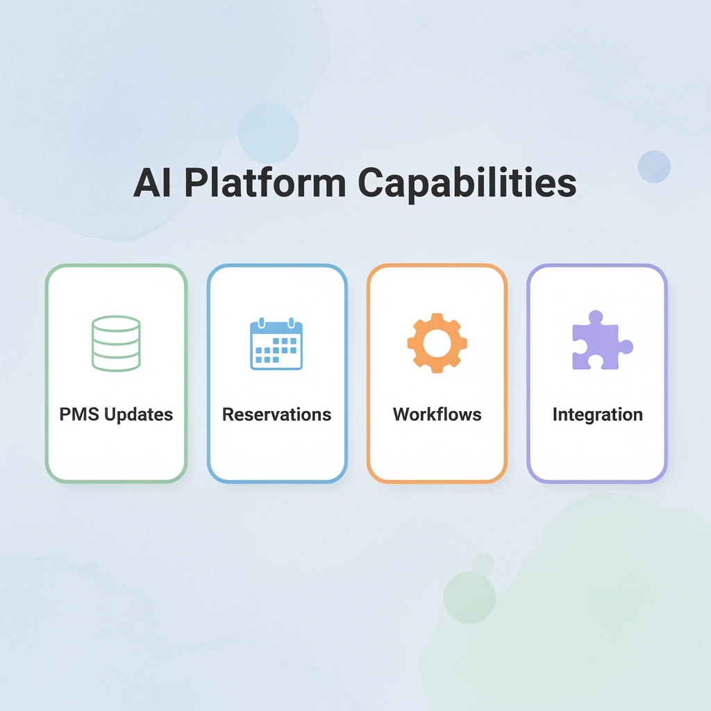 Four key capabilities of hospitality AI platforms
