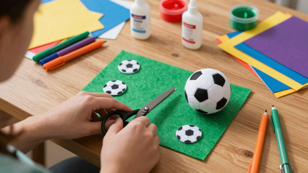 soccer-themed arts and crafts kits