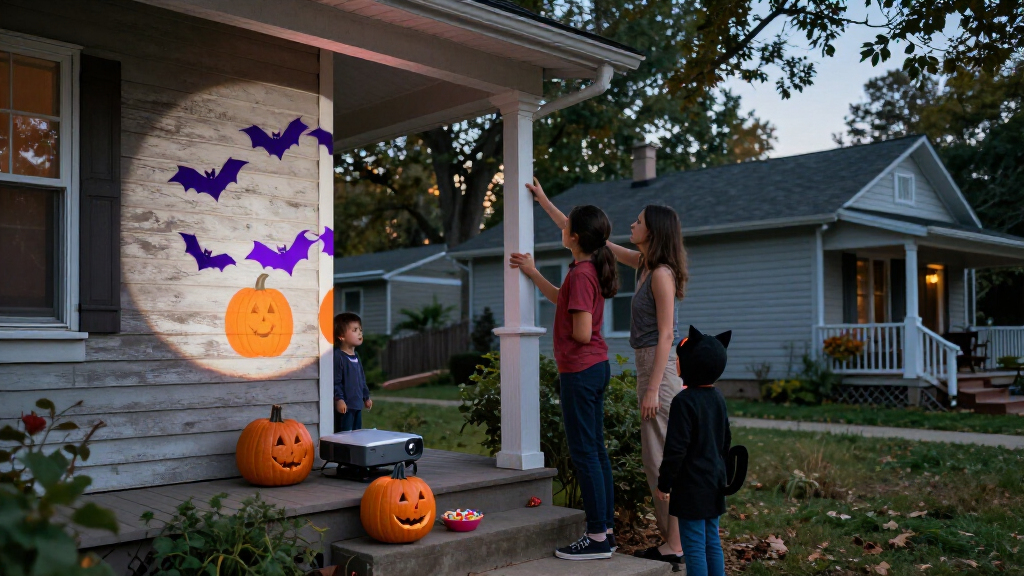 Halloween smart LED projectors