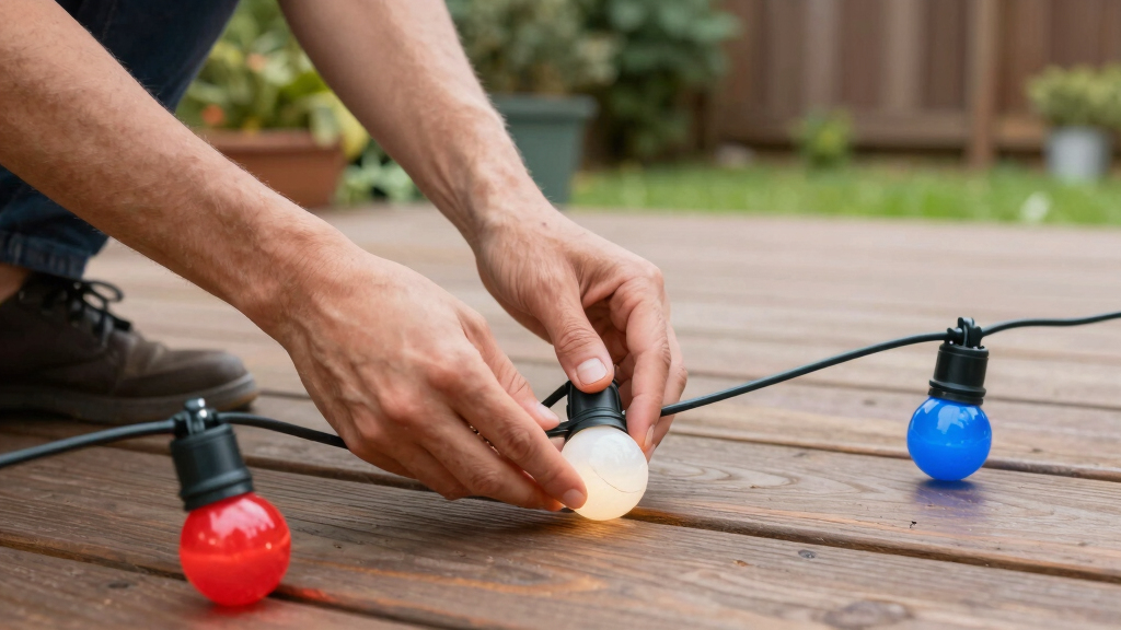 patriotic outdoor string lights