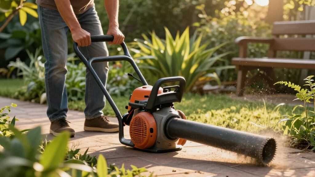 gas-powered leaf blowers