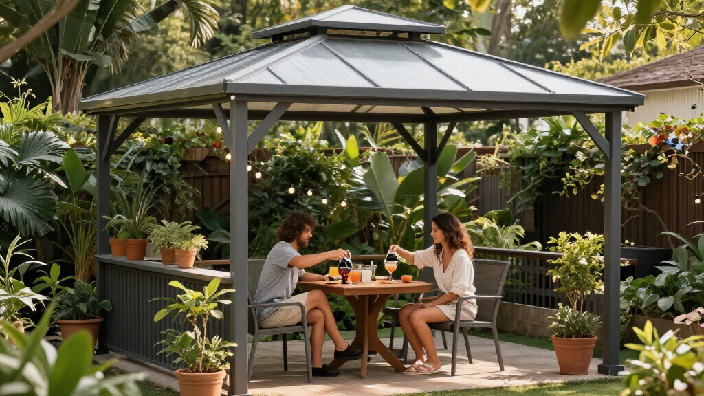 outdoor gazebo hardtop