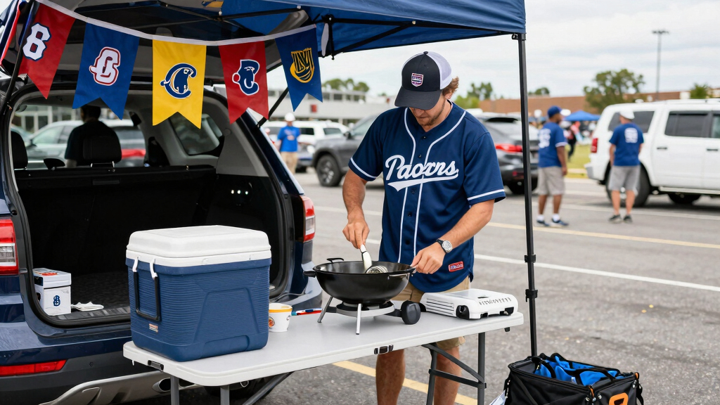 soccer fan tailgating gear