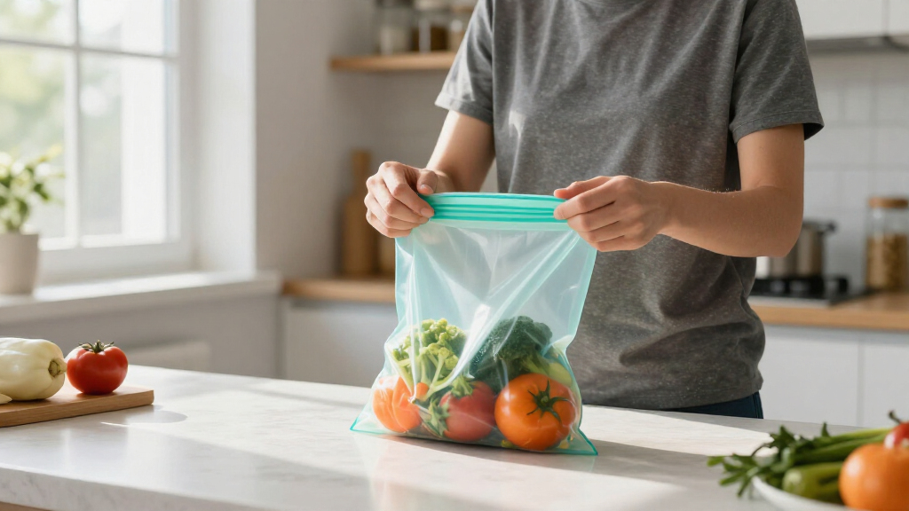 reusable silicone food storage bags