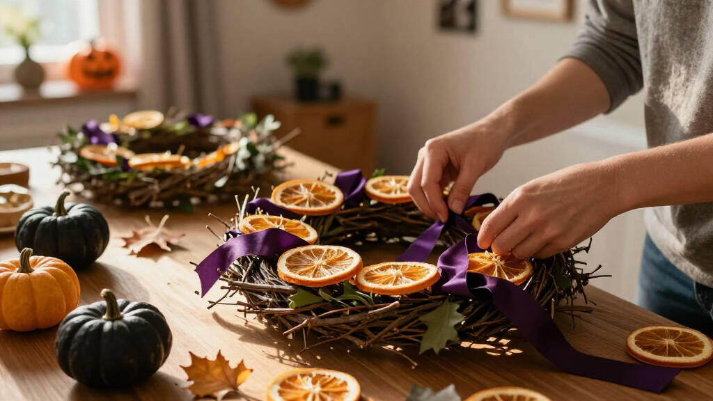 Halloween wreath making kits