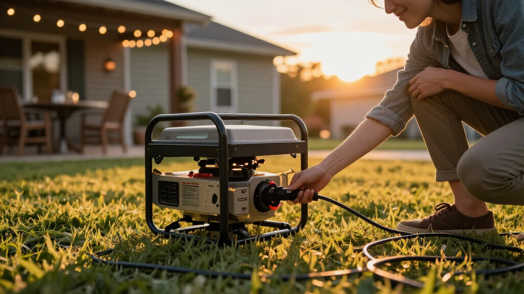 portable generator for home backup