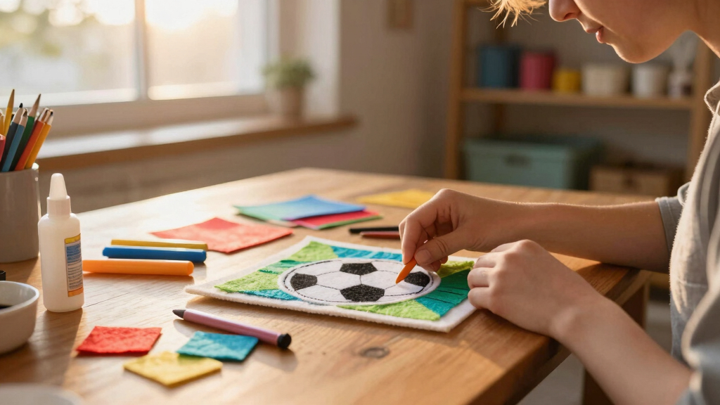 soccer-themed arts and crafts kits
