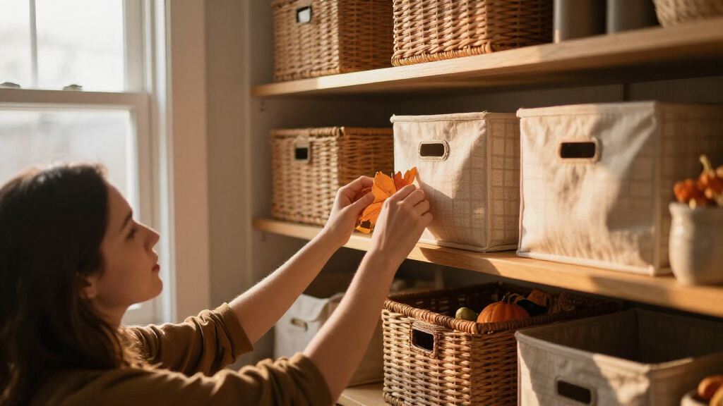 fall home organization storage