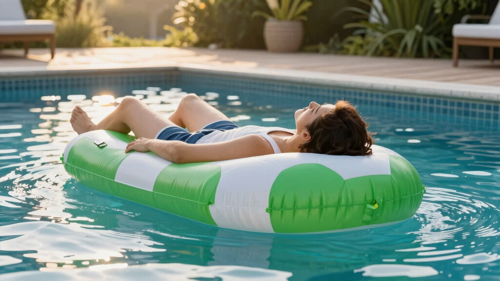 soccer-themed outdoor pool floats