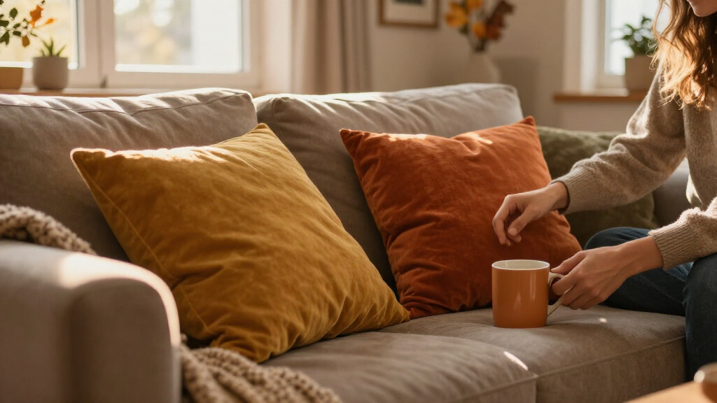 cozy fall throw pillows