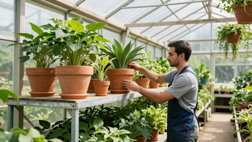 best greenhouse shelving for heavy pots