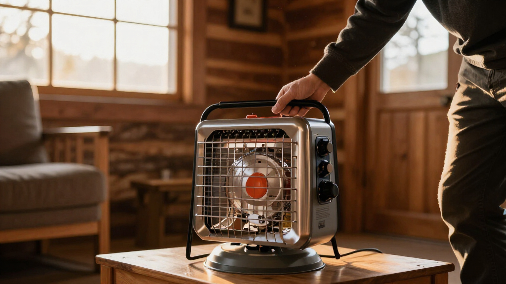backup heating system for cabins